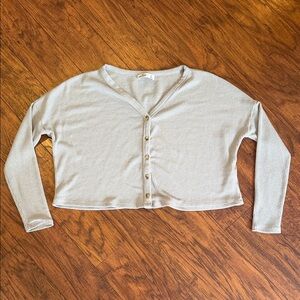 Hollister Light Gray Knit Sweater